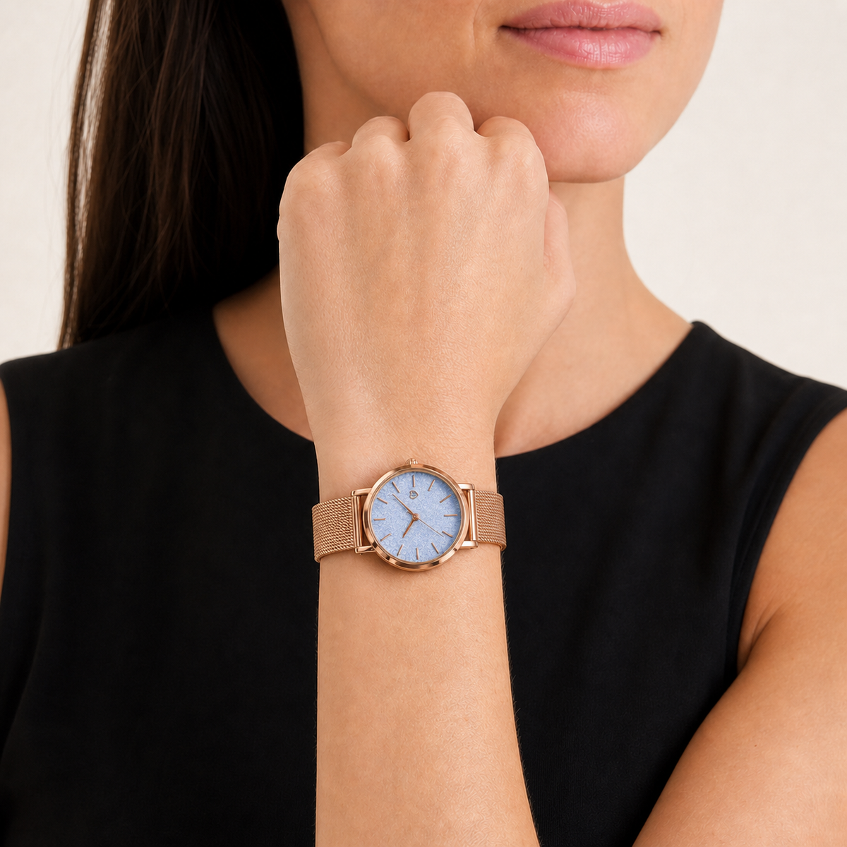 Starry Round Light Blue