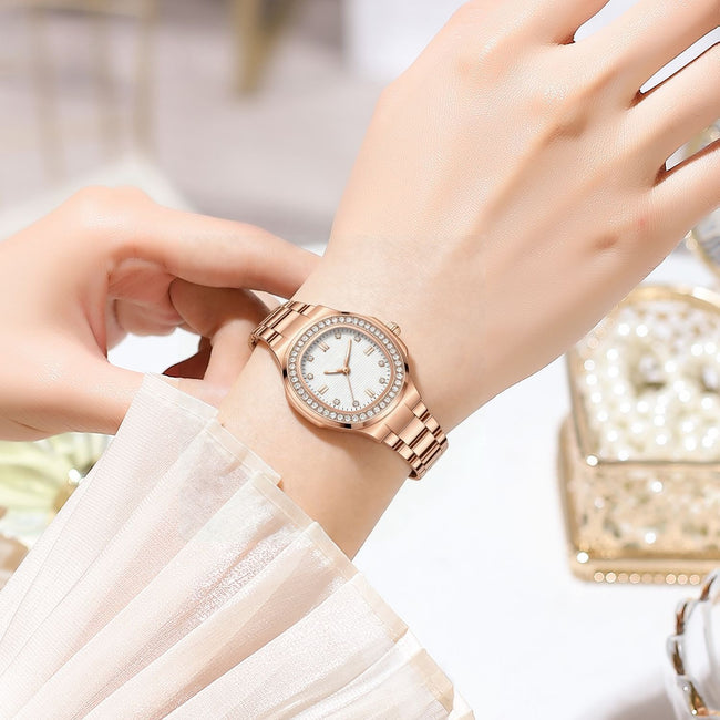 Crystal Round – Rose-Gold-Tone
