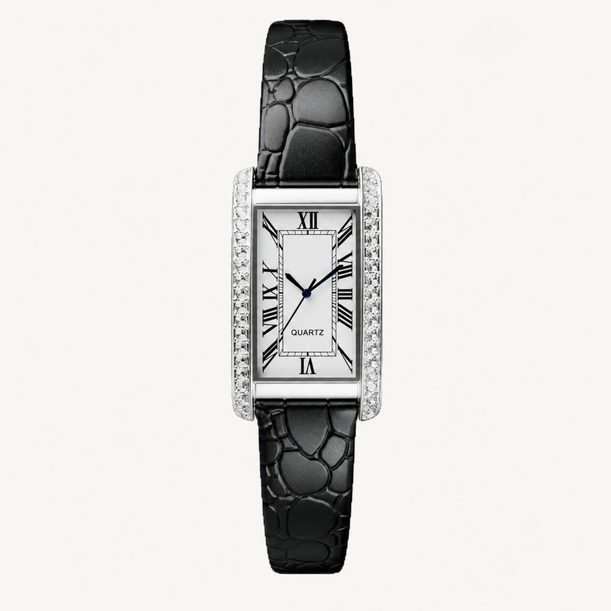 Roman Square Black Silver