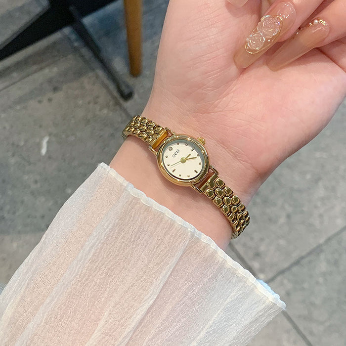 Vintage Oval White Gold