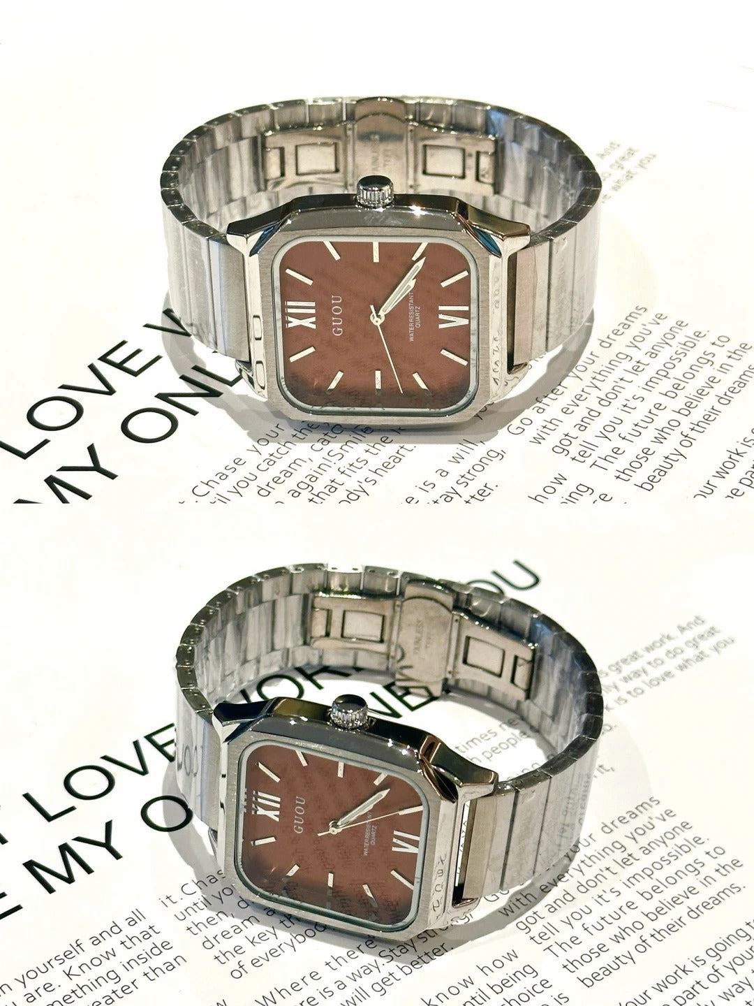 Contour Square Link Watch — product detail