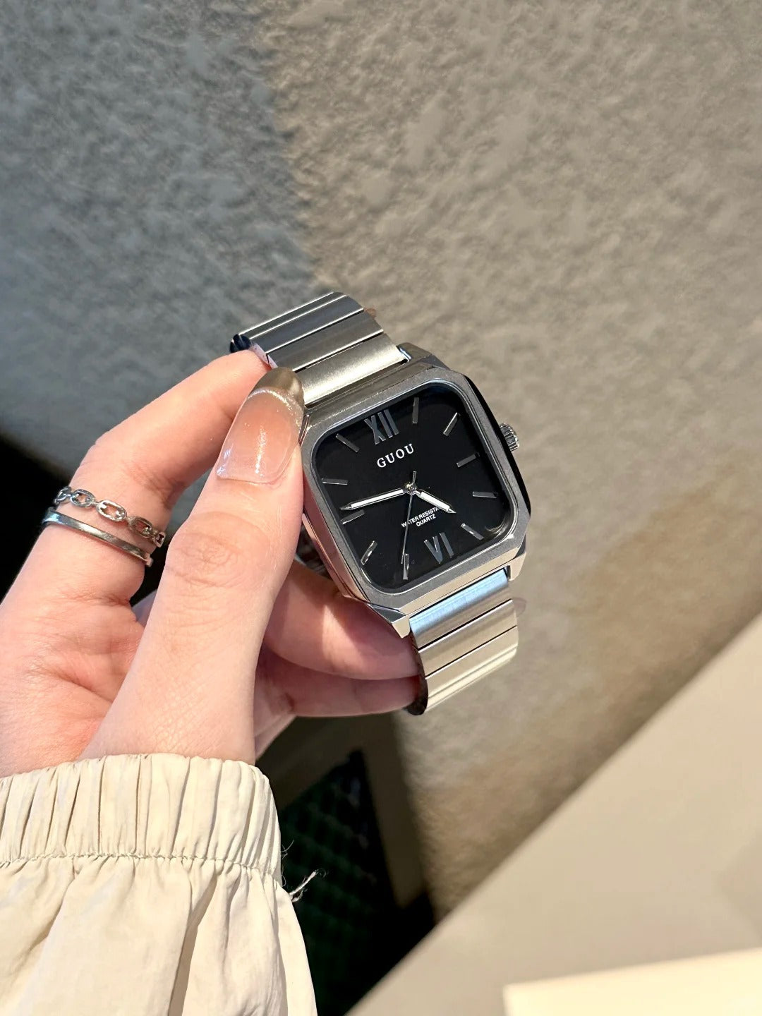 Contour Square Link Watch — product detail