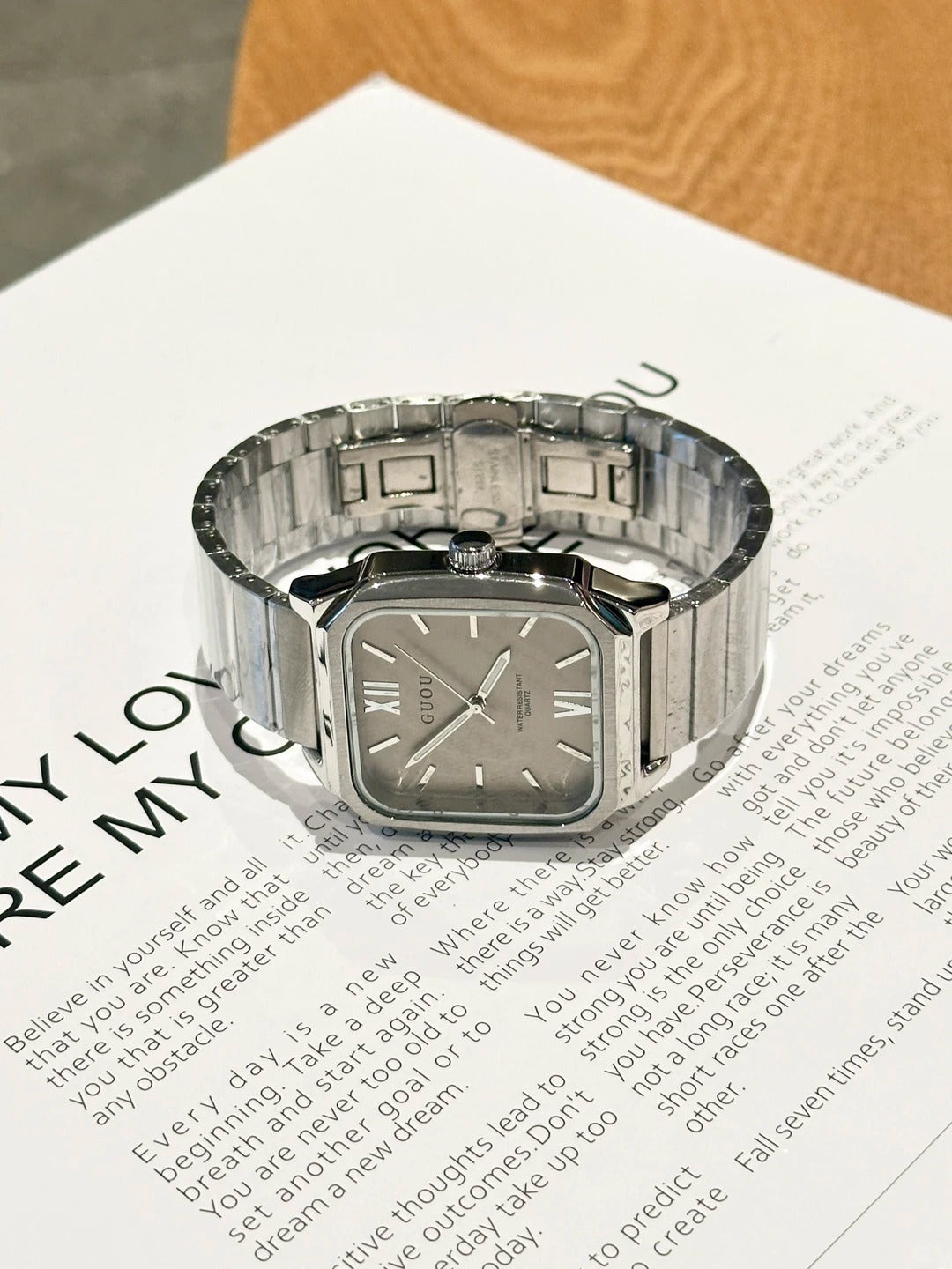 Contour Square Link Watch — product detail