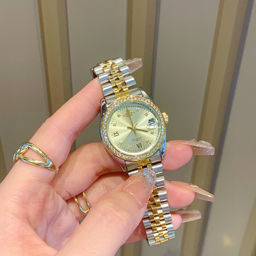 Champagne Calendar Two-Tone Watch — product detail