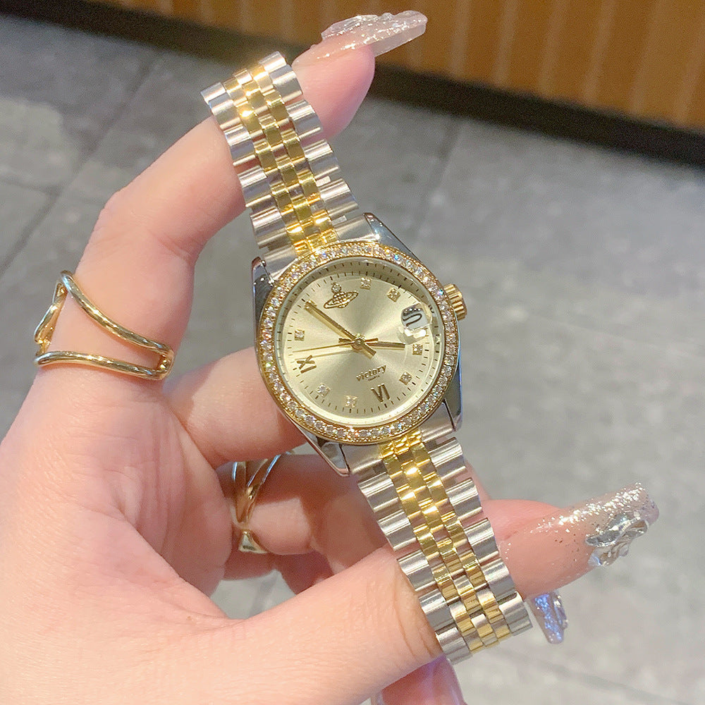 Champagne Calendar Two-Tone Watch — product detail