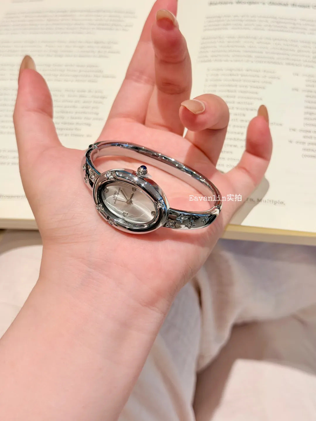 Celestial Oval Bangle Watch — product detail