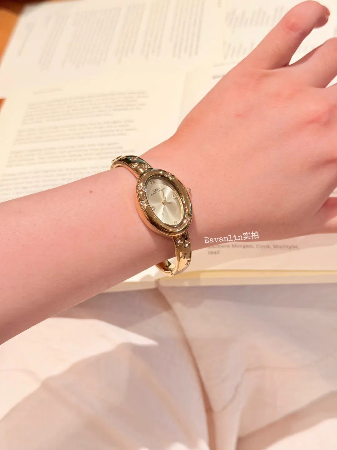 Celestial Oval Bangle Watch — product detail