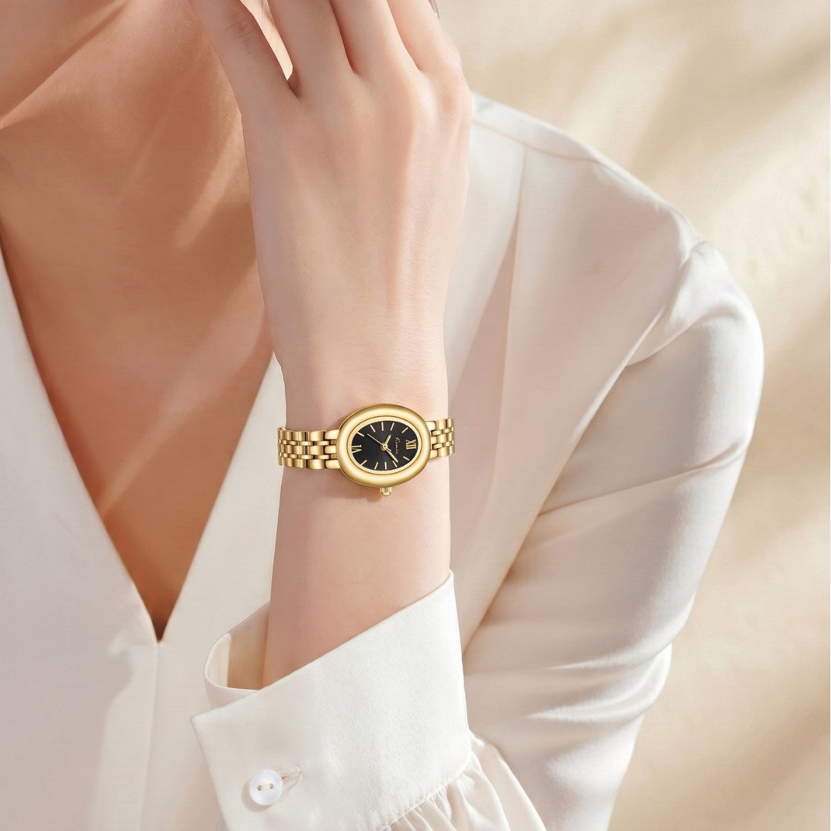 Petite Roman Oval Watch — product detail