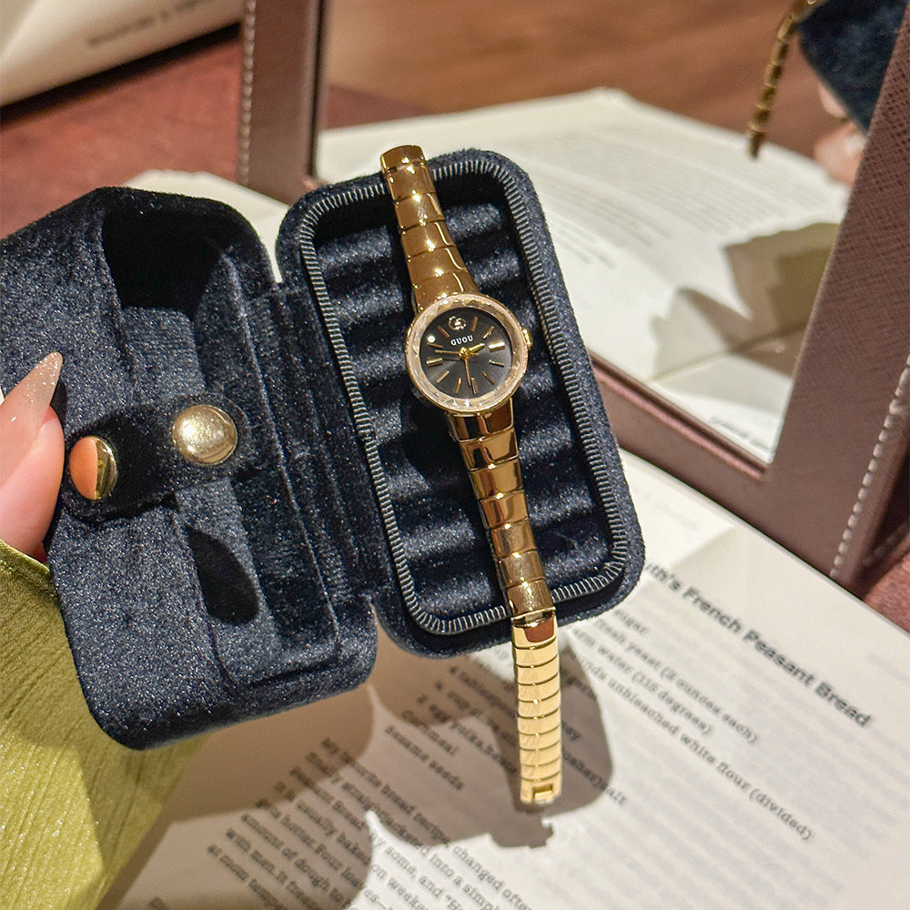 Sculpted Round Bracelet Watch — product detail