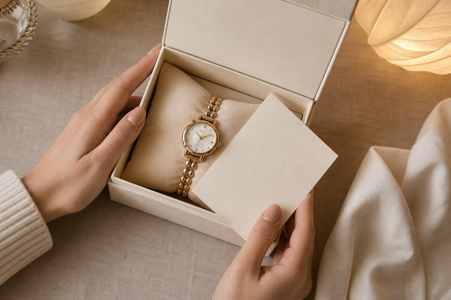 Watch gift presentation